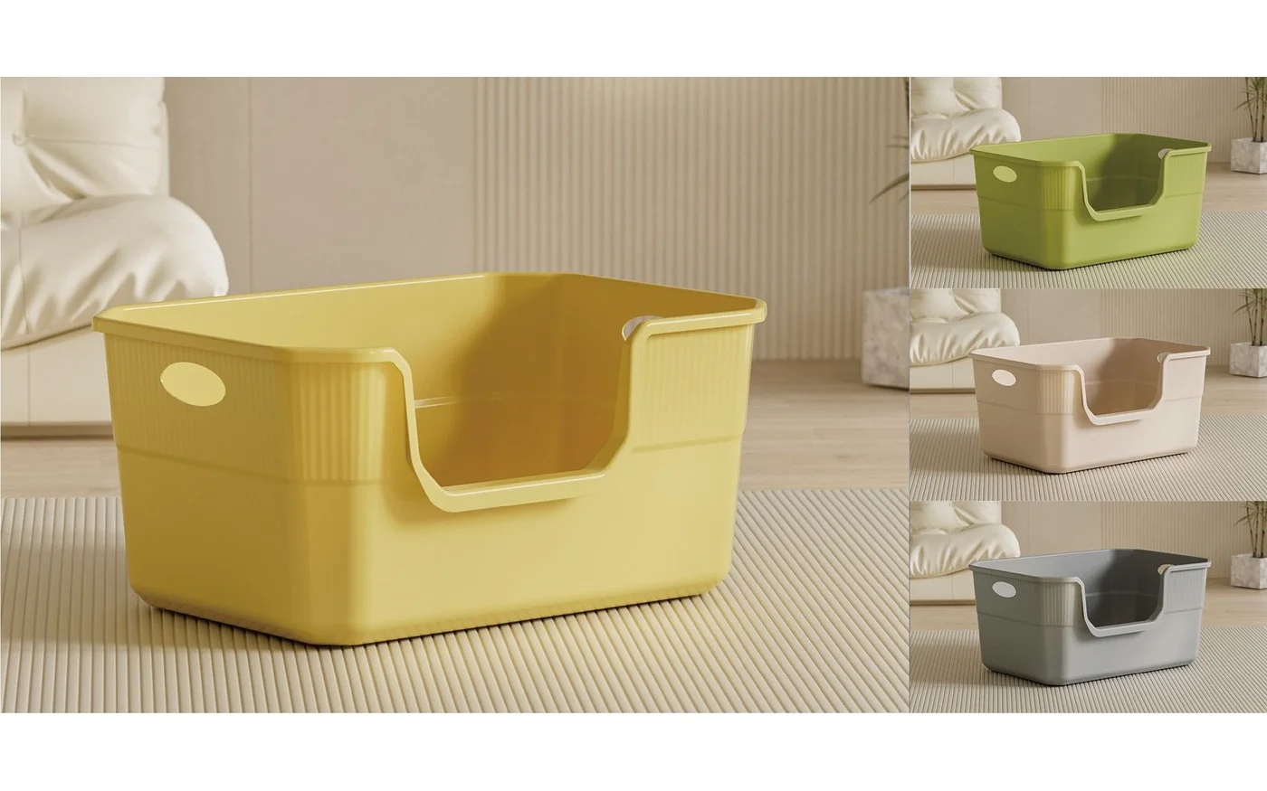 Cat Litter Box, 42 × 30 × 18 cm