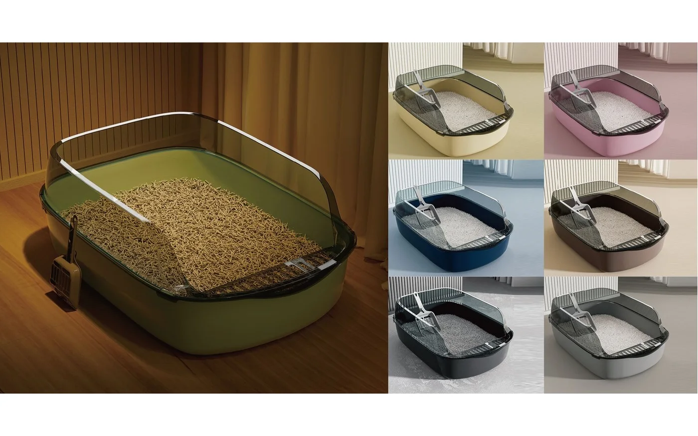 Cat Litter Box, 49.8 × 35.7 × 16.7 cm
