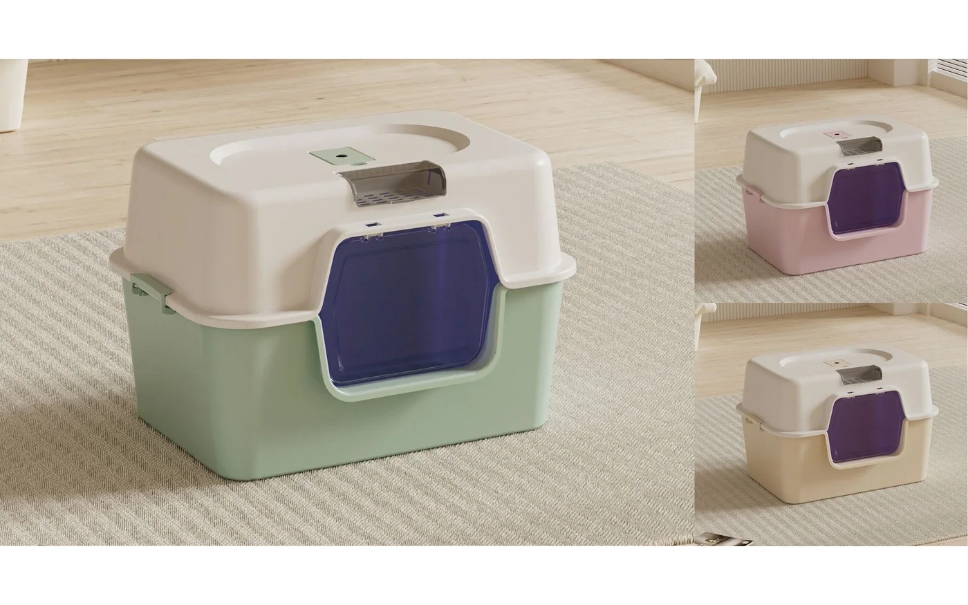 Cat Litter Box, 51 × 35.5 × 35 cm