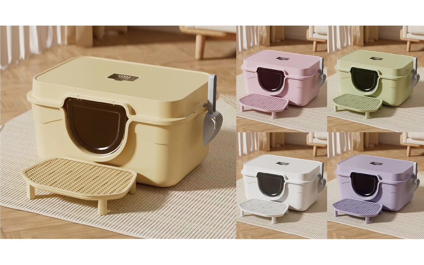 Cat Litter Box, 63 × 43 × 35 cm