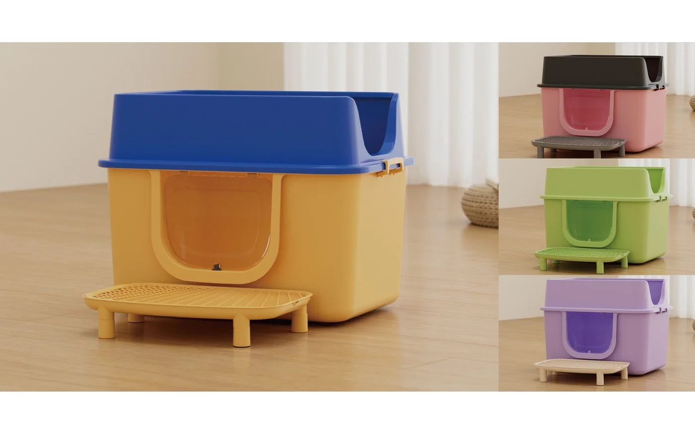 Cat Litter Box, 66 × 48 × 53 cm