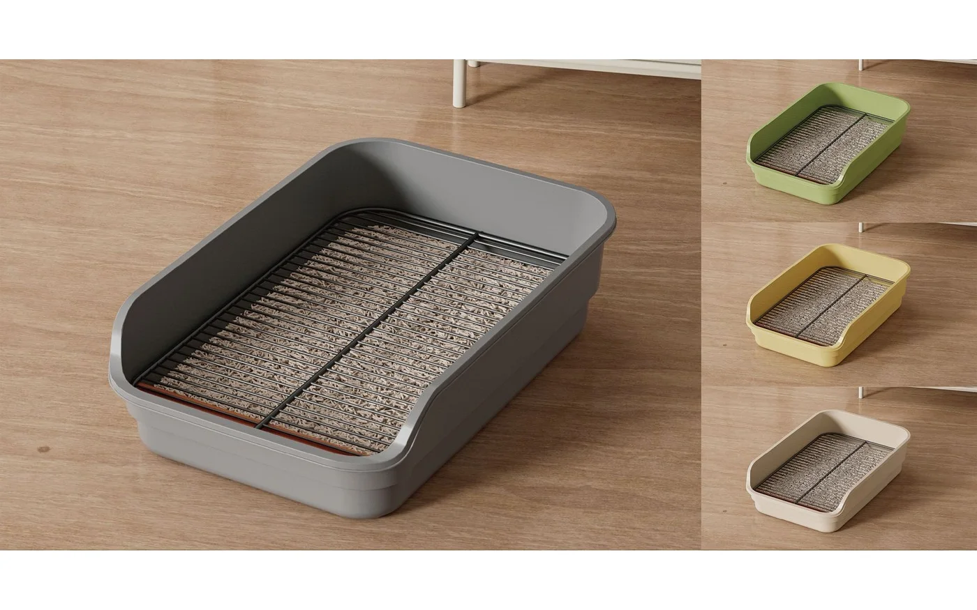 Dog Potty Tray, Splash Guard