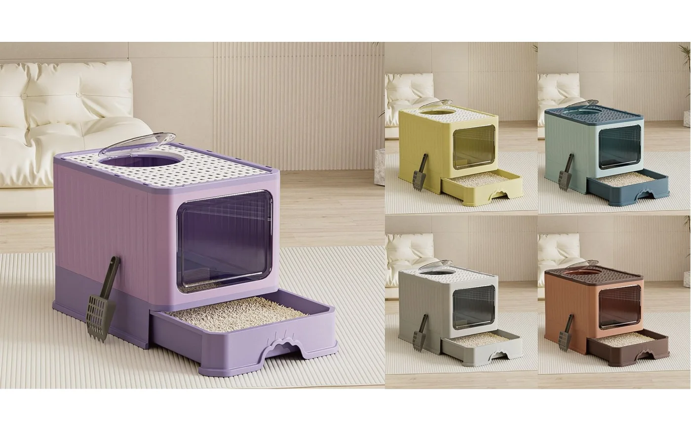 Enclosed Litter Box, ABS
