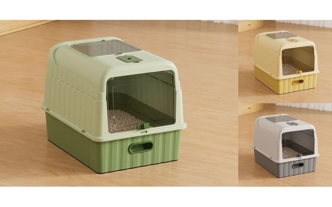 Enclosed Litter Box, Splash Guard