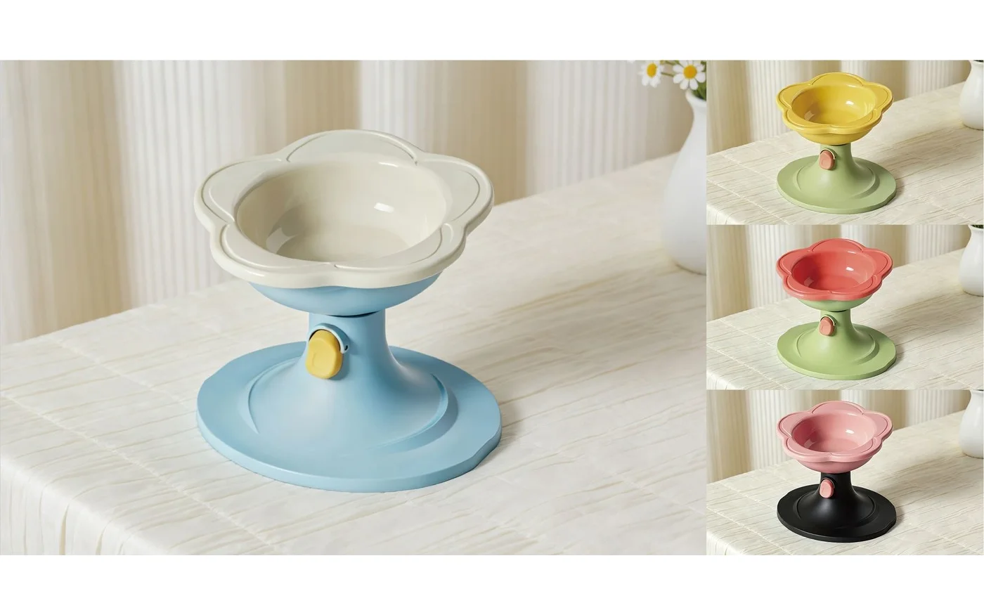 Flower Pet Bowl, 20.5 × 18.5 × 21 cm